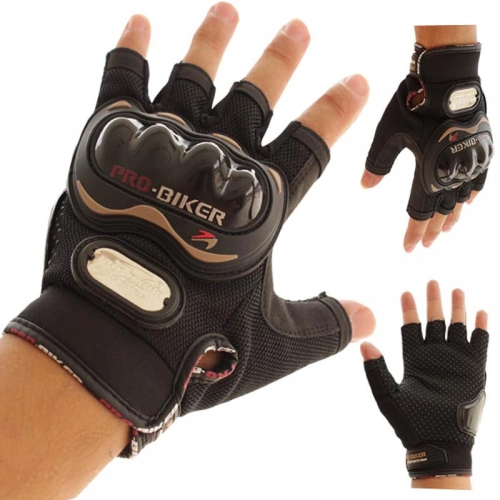 Biker sales half gloves